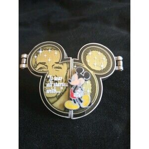 Mickey and Walt Disney It Was All Started With Gold with White Disney Pin 107962